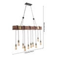 thumbnail image 2 of ZhdnBhnos Retro Ceiling Light Wood Beam Lamp Industrial Pendant Light Rustic Chandelier Lighting Fixture, 2 of 24