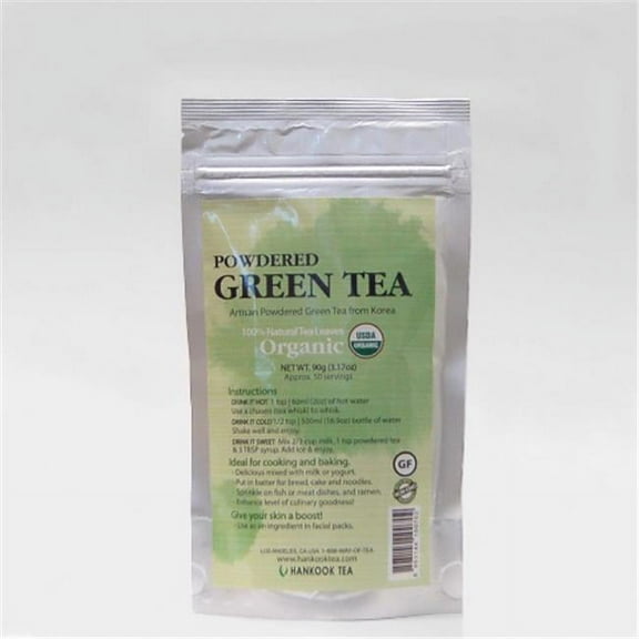 Hankook Tea 90 g Organic Powdered Green Tea Culinary Grade Polybag