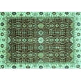 thumbnail image 1 of Ahgly Company Indoor Rectangle Abstract Turquoise Blue Modern Area Rugs, 3' x 5', 1 of 4