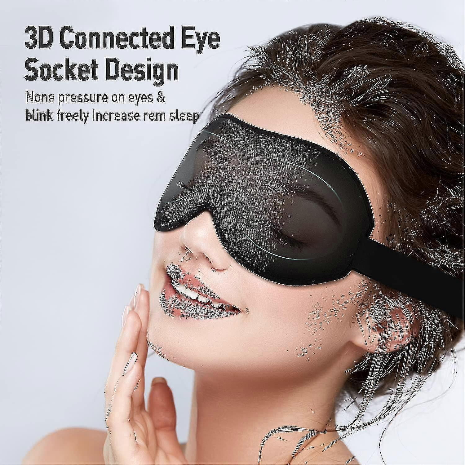 2023 Upgraded Sleep Mask, Perfect Sleeping Mask For Side Sleepers, 3d Ultra Soft Skin-friendly Eye