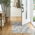 thumbnail image 2 of ODIKA 2'x3' Washable Accent Rug Pile Composition Gradient Flow Decorative Minimalist Fuzzy Neutral for Bedroom, Nursery, RV, Pet Friendly, Bedside Mat, 2 of 6