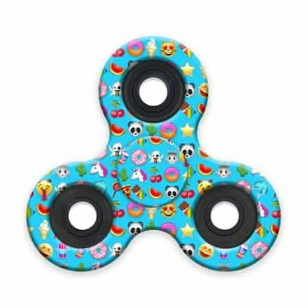 Tri Fidget Hand Spinner Squad ( Top Trenz Emoji Mojination ) High Speed & Longest Spin Time Toy Stress Reducer Ball Bearing High Speed Spinners