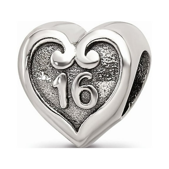 925 Sterling Silver Reflections Sweet Sixteen Bead; for Adults and Teens; for Women and Men