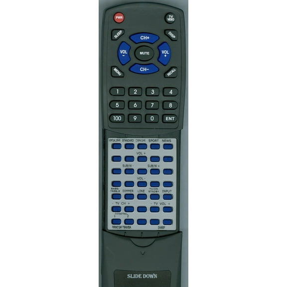 Replacement Remote for SHARP RTRRMCGA178AWSA, RRMCGA178AWSA, HTSB300