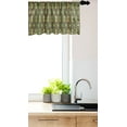 thumbnail image 3 of Ambesonne Kente Pattern Window Valance, Retro Striped, 54" X 18", Sea Green Mustard, 3 of 3