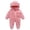 Pink, variant on Baby Girls Clothing Sets Newborn Infant Baby Girl Boy Cute Solid Long Sleeves Ear Footed 0to3 Month Pants With Feet
