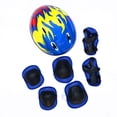 thumbnail image 2 of Flmtop 7Pcs Children Bike Cycling Skating Helmet Knee Elbow Wrist Protective Guard Pad, 2 of 9