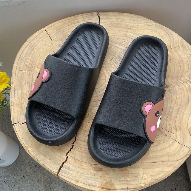 READY STOCK Sweet Bear Cartoon Silpper Sandal Silpar Comel Perempuan(Small Cutting)