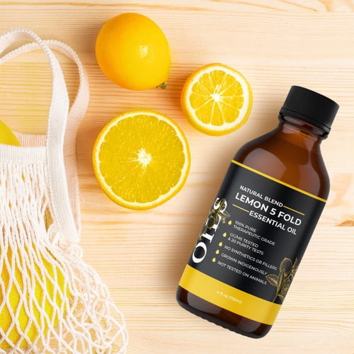 Midwest Sea Salt Company Lemon 5 Fold (Natural Blend) Essential Oil 4 oz