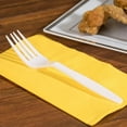 thumbnail image 4 of VeZee's Disposable Economical Plastic White Forks (50 Count) for home Resturant, Hotel, Deli & big parties, 4 of 5