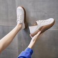 thumbnail image 6 of Women's Casual Shoes Fashion Leather Sneakers Platform Shoes Lightweight Slip On 35, 6 of 8