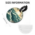 thumbnail image 5 of Seagull 2pcs PU Leather Round Bag Tags Suitcase Handbag Tags with Privacy Cover and Name ID Tag for Travel Luggage, Handbags, Backpacks, School Bags, 5 of 6