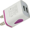 thumbnail image 6 of kanaroous USB Wall Chargers Dual Universal LED High-performance Charging Head Service Wear-resistant Power Adapter Travel Using US purple, 6 of 6