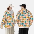 thumbnail image 4 of Balery Small Animals with Knit Hat Pattern Men's Women's UPF 50+ Sun Protection Lightweight Hoodie Performance Long Sleeve Shirt for Fishing Running-X-Large, 4 of 7