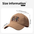 thumbnail image 2 of Baseball Cap Bent Eaves Design 6 Piece Cap Body Breathable Not Hot Plastic Cap Drag For Daily Travel Vacation Abstract Leaves (3) Khaki, 2 of 8