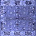 thumbnail image 1 of Ahgly Company Machine Washable Indoor Square Oriental Blue Traditional Area Rugs, 3' Square, 1 of 4