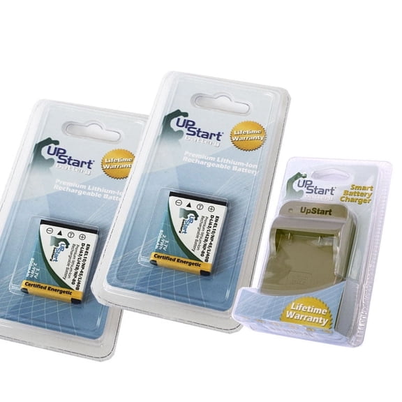 2x Pack - Sanyo Xacti VPC-T1495 Battery   Charger - Replacement for Sanyo DS5370 Digital Camera Battery and Charger (800mAh, 3.7V, Lithium-Ion)