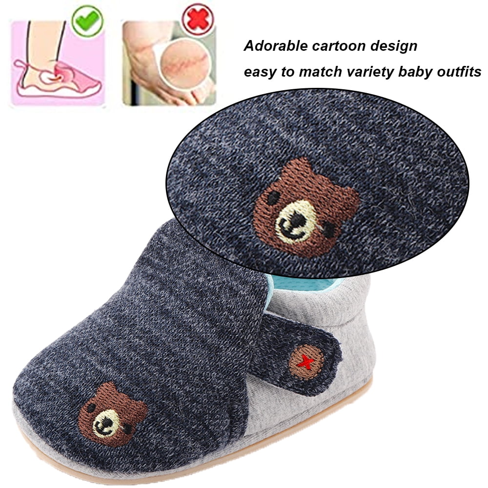 Baby velcro slippers sales