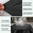 thumbnail image 4 of Ambiloof Men's slim fit muscle skinny V-neck casual t-shirt short sleeve muscle henley t-shirt fashionable business topsBlack/2XL, 4 of 6