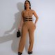 thumbnail image 4 of Conjuntos de 2 piezas para mujer, conjuntos a juego, conjuntos de dos piezas de punto, trajes de top y pantalón, ropa, novedad de 2024, otoño e invierno, 4 of 5