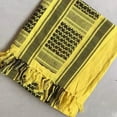 thumbnail image 2 of JFGHDG Silk Scarf,Neck Scarf,Scarf for Women,Hair Scarf,Purse Scarf,Arab Plaid Fringe Lightweight Scarf Cotton Head Neck Scarf With Tassel For Outdoor Camping Accessory Unisex Yellow One Size, 2 of 4