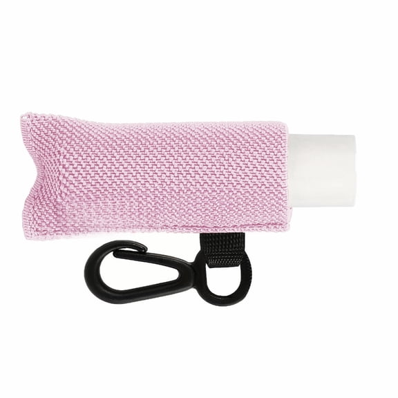 Fashionable Cosmetic Keychain Organizer Elastic Lipstick Holder Clip On Chapsticks Pouch Handmade Lip Balm Storage Bag