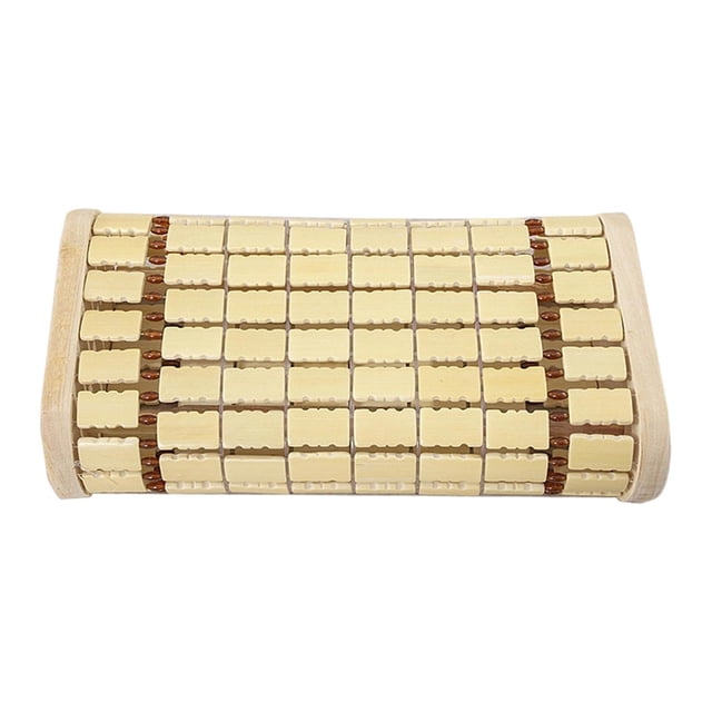 veasfak Bamboo Headrest Pillow Sauna Neck Rest Chinese Design Versatile Neck Support solid wooden frame