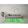 thumbnail image 3 of Ahgly Company Indoor Square Abstract Emerald Green Modern Area Rugs, 6' Square, 3 of 4