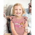 thumbnail image 2 of Mothers Day Paw Patrol Mommy Little Pup Ruffle Toddler Girls Ruffle Sleeve Top 3T Mauvelous, 2 of 5