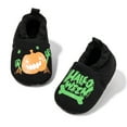 thumbnail image 5 of Dakaela Baby Booties Newborn Cozy Fleece Halloween House Slippers Winter Warm Infant Crib Sock Shoes First Walkers Black Size 3.5, 5 of 7