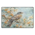 thumbnail image 2 of Ryvnso Bird Flower Watercolor Area Floor Mat Non-Slip Carpet Soft Rugs Doormats 31" x 20", 2 of 7