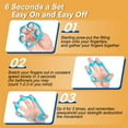 thumbnail image 6 of Hand Grip Strengthener, Finger exerciser, Grip Strength Trainer (6 PCS),NEW MATERIAL,Forearm grip workout, Finger Stretcher, Relieve Wrist Pain, Carpal tunnel. (Finger exerciser), 6 of 7