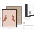 thumbnail image 3 of HAUS AND HUES Astrology Posters and Celestial Hands on Sides Decor - Room Decor and Spiritual Posters, Sun and Moon Wall Art Astrology Wall Decor, Boho Artworks Posters and Prints Framed Black 16x20, 3 of 6