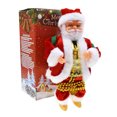 thumbnail image 1 of pitrice Electric Climbing Santa Doll Battery-Powered Holiday Figurine For Tree Decoration Santa Claus Musical Climbing Rope red, 1 of 6