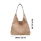 thumbnail image 3 of Bolsos tote de ante Blaxill para mujer, bolsos de trabajo, bolso de hombro holgado para oficina, bolso de ante marrón con asa para uso diario y negocios., 3 of 6