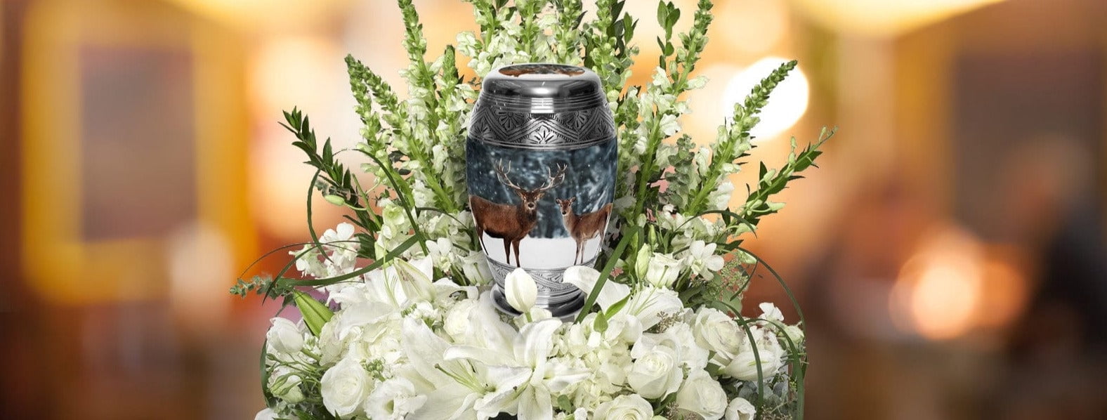 Dignified Deer Cremation Urns for Human Ashes Adult Urns for Cremation Ashes Urns for Adult Cremation Ashes Urns for Ashes Cremation Urns for Human Ashes Adult 200 Cubic Inches Small