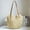 Beige, variant on Beach Bags for Women with Zipper, Large Straw Bag Woven Tote Bag Straw Shoulder Bag for Summer Vocation