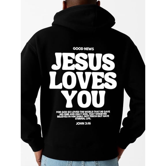 Good News Jesus graphic hoodies men's sweatshirts black hoodies for autumn and winter Clothing halloween Casual Unisex Shirt Short Sleeve tshirts Original Unisex Shirt Crewneck tshirts