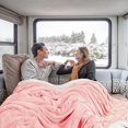 thumbnail image 6 of ROSEKIND Ultra Soft Cozy Faux Fur Throw Blanket, Fuzzy Plush Thick Bubble Blanket| Pink|50x60inch, 6 of 6
