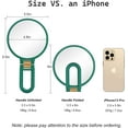thumbnail image 5 of 30x Magnifying Mirror, Travel Hand Mirrors with Handle - Double Side Handheld Mirror with 1X 30X Magnification & Adjustable Handle/Stand, Hand Held Foldable Travel Mirror for Makeup(Army Green), 5 of 6