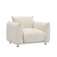 thumbnail image 5 of Roomfitters Sherpa Accent Chair Single Sofa 42"W, Cozy Accent Chair for Bedroom, Living Room, Apartment, Beige, 5 of 8