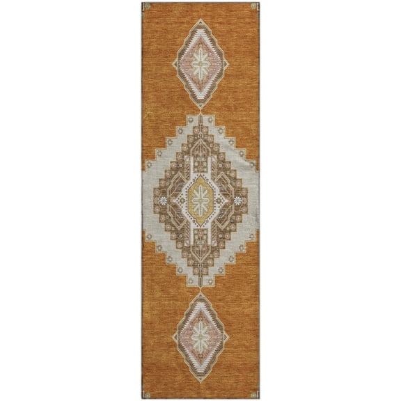 Dalyn Rugs Premium Machine Washable Mayfield AMF1014 Copper 2'3" x 7'6" Runner Rug