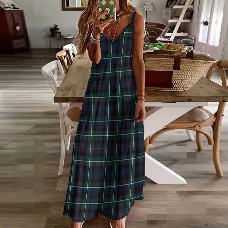 open lace back dress Leila Tartan Dress  Guizio