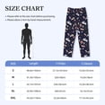 thumbnail image 4 of Bixox Men's Retro Rabbit Flower Patterned Pajama Pants with Pockets Lounge Clothes for Home, 4 of 5
