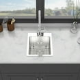 thumbnail image 3 of Stainless Steel Kitchen Sink Stainless Steel Drop-In Kitchen Sink - 15 x 20 x 10 Inch Topmount Sinks 16 Gauge Single Bowl,Single Bowl Kitchen Sink, 3 of 8