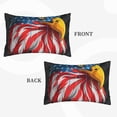 thumbnail image 2 of Balery Eagle Head With American Flag Bedding Queen Pillow Cases - Envelope Closure - Soft Brushed Microfiber Fabric - Shrinkage and Fade Resistant Pillow Cases-20"x30", 2 of 6