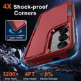 thumbnail image 2 of for Samsung Galaxy S24 Case, Full Body Heavy Duty Rugged Shockproof Protective Phone Cover , Red, 2 of 15