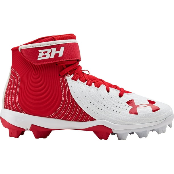 Under Armour Kids' Harper 4 Mid RM Baseball Cleats