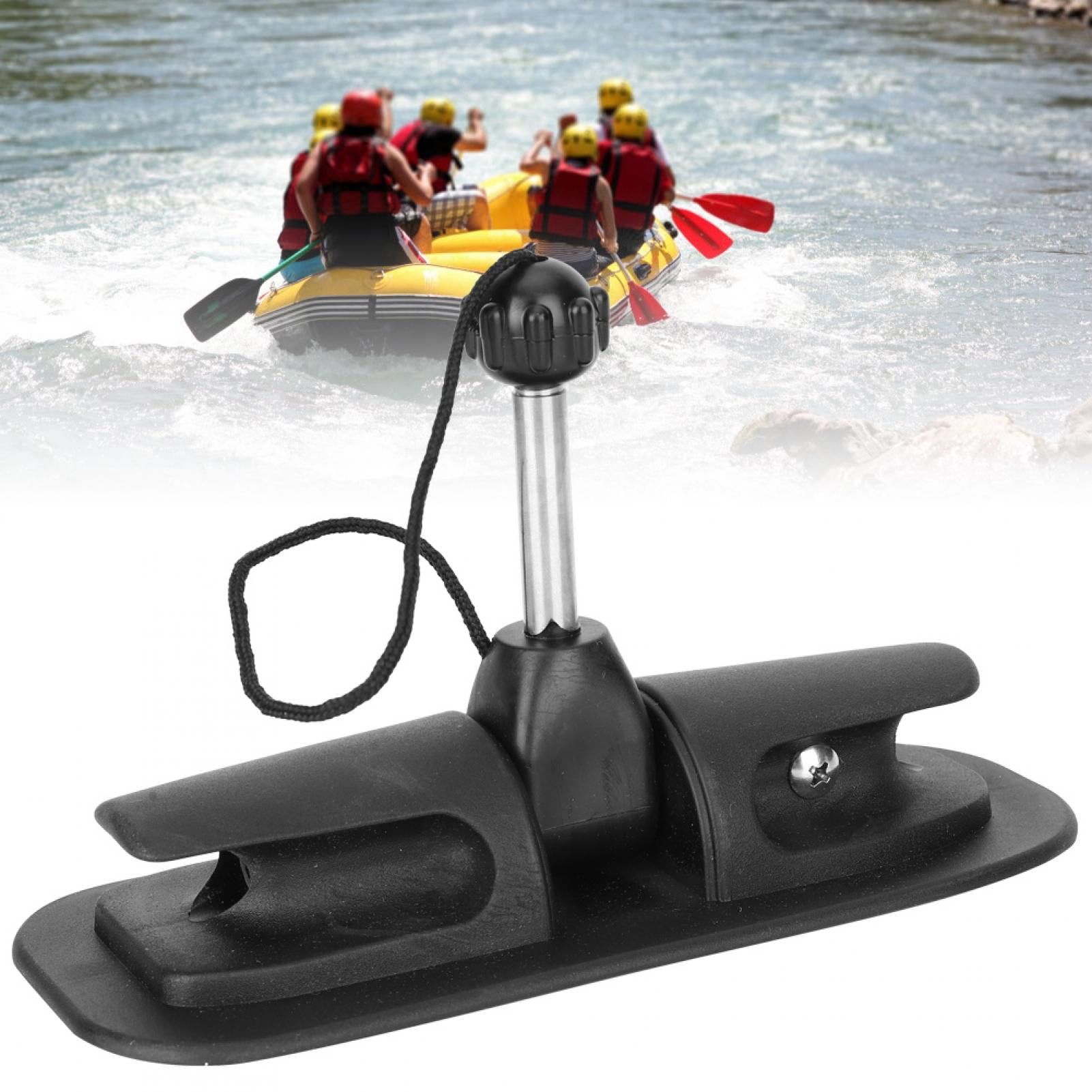4Pcs Plastic Kayak Paddle Holder Clips Marine Boat Canoe Dinghy Oar Keeper Black 