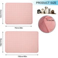 thumbnail image 2 of Dog Self Cooling Mat Pet Washable Summer Cooling Pads Cooling Blanket Hot Weather Sleeping Kennel Mat,Ice Silk Sleep Mat Pad Non-Toxic Breathable Sleep Bed Beach for Large Dogs Cats (Pink) XS, 2 of 6